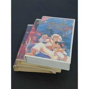 Disney Aladdin VHS Trilogy Lot: Original Movie, Return of Jafar, King of Thieves